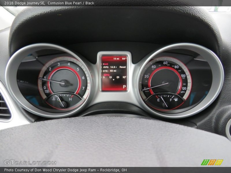 Contusion Blue Pearl / Black 2018 Dodge Journey SE