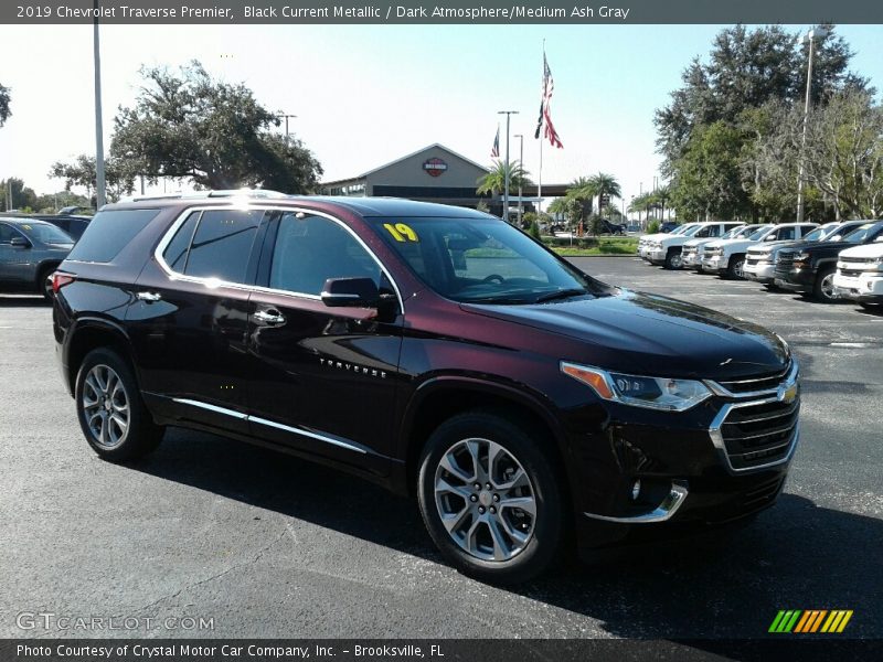 Black Current Metallic / Dark Atmosphere/Medium Ash Gray 2019 Chevrolet Traverse Premier