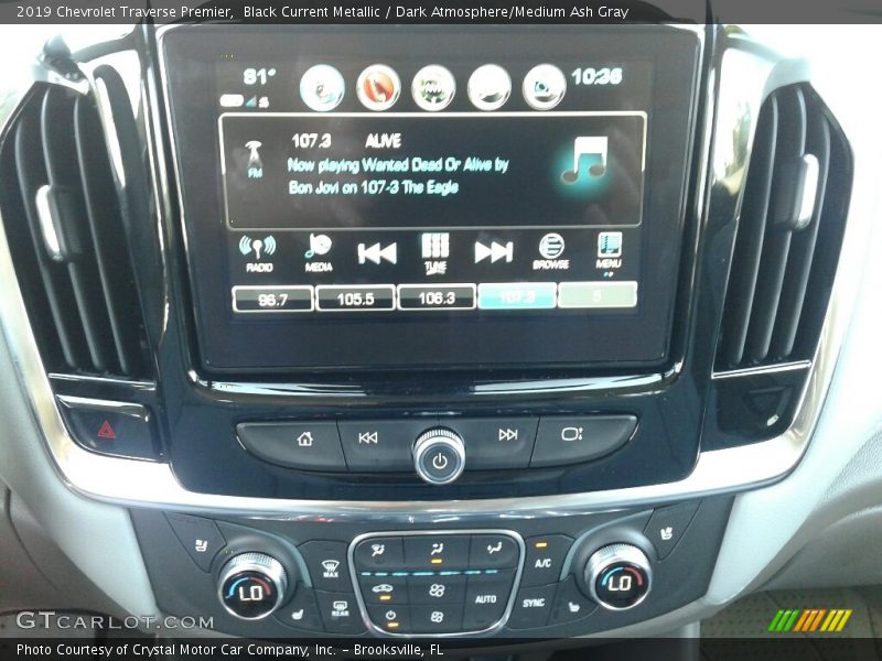 Black Current Metallic / Dark Atmosphere/Medium Ash Gray 2019 Chevrolet Traverse Premier