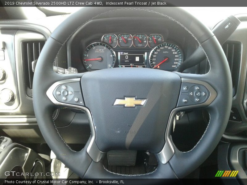 Iridescent Pearl Tricoat / Jet Black 2019 Chevrolet Silverado 2500HD LTZ Crew Cab 4WD