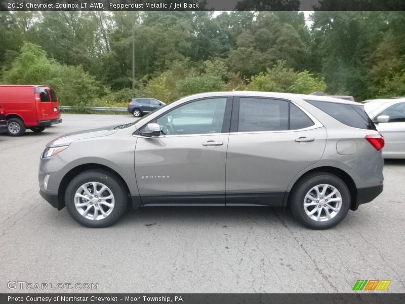 Pepperdust Metallic / Jet Black 2019 Chevrolet Equinox LT AWD