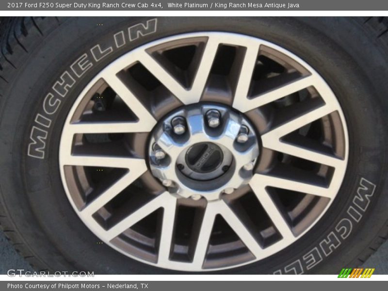 White Platinum / King Ranch Mesa Antique Java 2017 Ford F250 Super Duty King Ranch Crew Cab 4x4