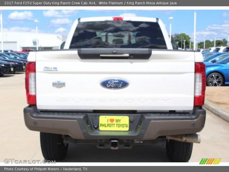 White Platinum / King Ranch Mesa Antique Java 2017 Ford F250 Super Duty King Ranch Crew Cab 4x4