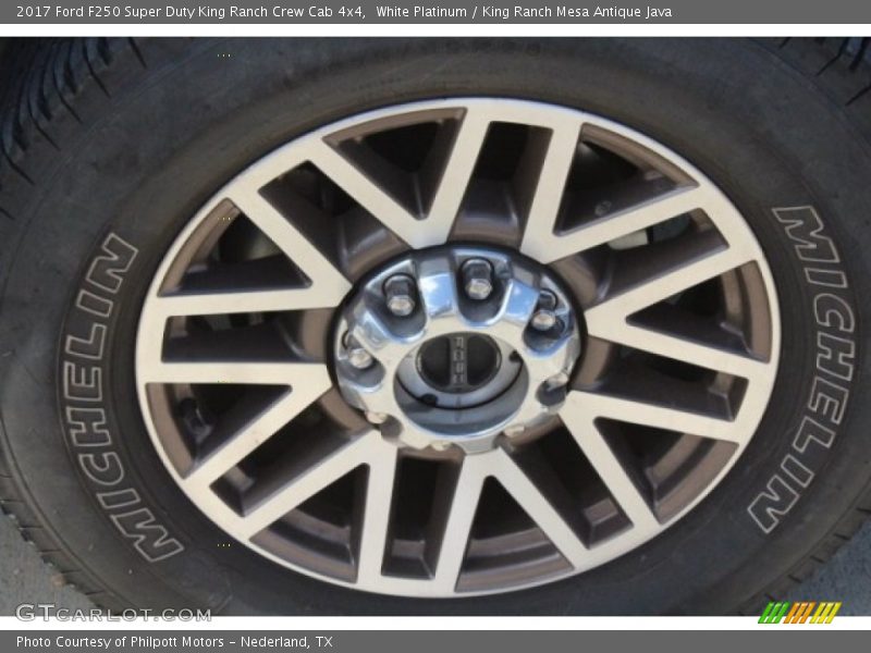 White Platinum / King Ranch Mesa Antique Java 2017 Ford F250 Super Duty King Ranch Crew Cab 4x4