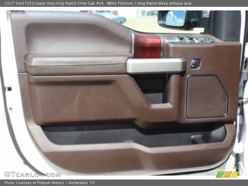 White Platinum / King Ranch Mesa Antique Java 2017 Ford F250 Super Duty King Ranch Crew Cab 4x4