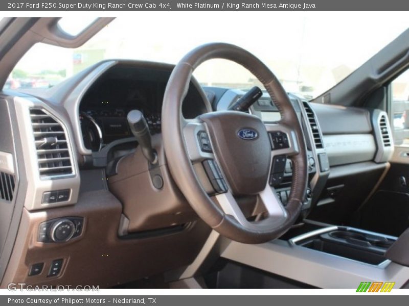 White Platinum / King Ranch Mesa Antique Java 2017 Ford F250 Super Duty King Ranch Crew Cab 4x4