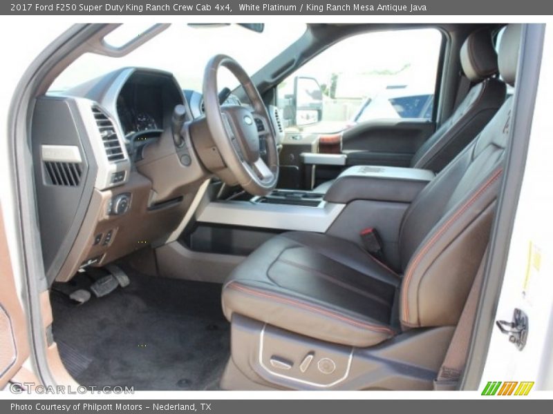 White Platinum / King Ranch Mesa Antique Java 2017 Ford F250 Super Duty King Ranch Crew Cab 4x4