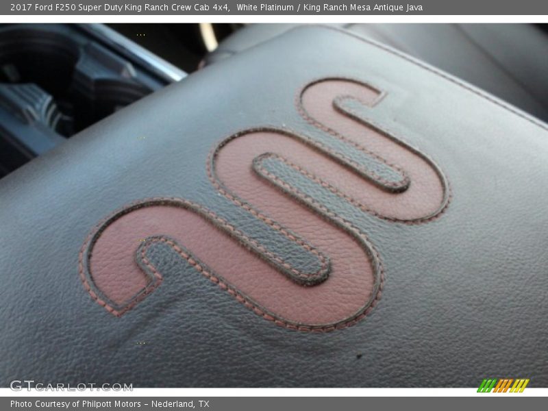 White Platinum / King Ranch Mesa Antique Java 2017 Ford F250 Super Duty King Ranch Crew Cab 4x4