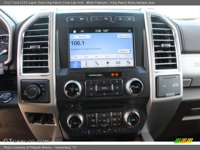 White Platinum / King Ranch Mesa Antique Java 2017 Ford F250 Super Duty King Ranch Crew Cab 4x4