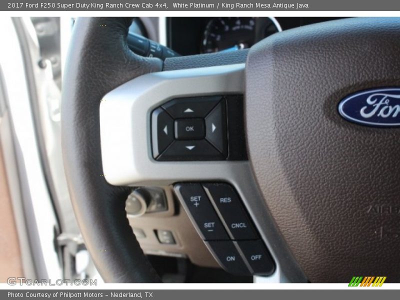 White Platinum / King Ranch Mesa Antique Java 2017 Ford F250 Super Duty King Ranch Crew Cab 4x4