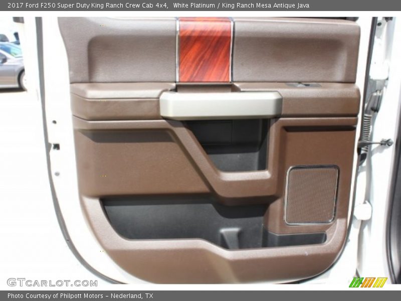 White Platinum / King Ranch Mesa Antique Java 2017 Ford F250 Super Duty King Ranch Crew Cab 4x4