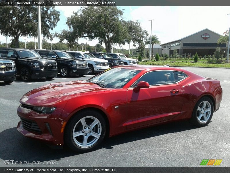 Garnet Red Tintcoat / Kalahari 2018 Chevrolet Camaro LT Coupe
