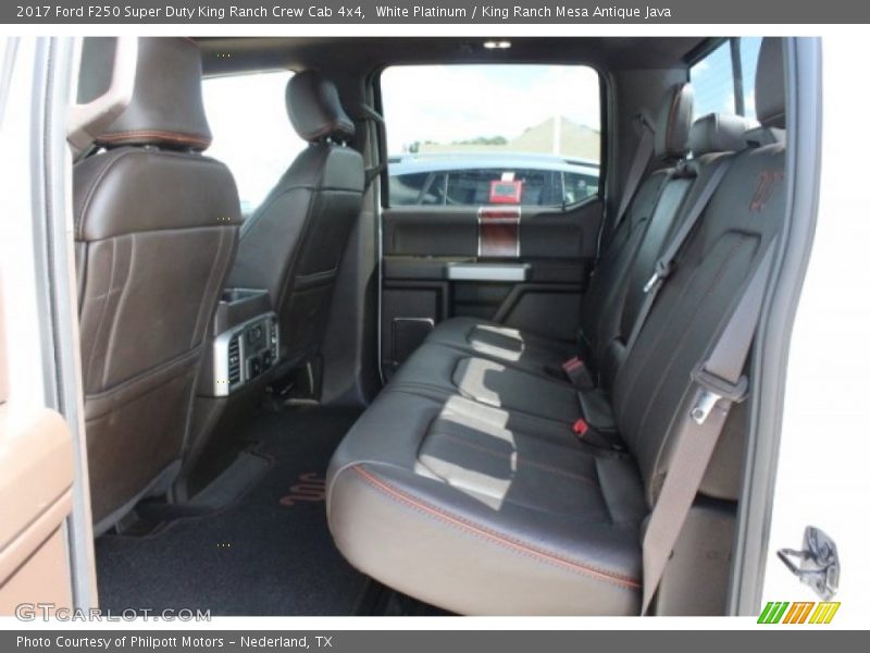 White Platinum / King Ranch Mesa Antique Java 2017 Ford F250 Super Duty King Ranch Crew Cab 4x4