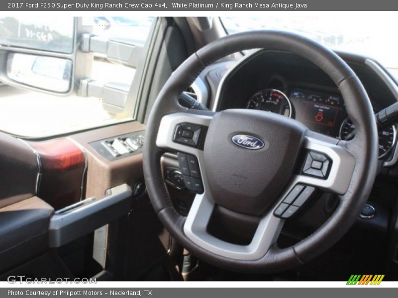 White Platinum / King Ranch Mesa Antique Java 2017 Ford F250 Super Duty King Ranch Crew Cab 4x4