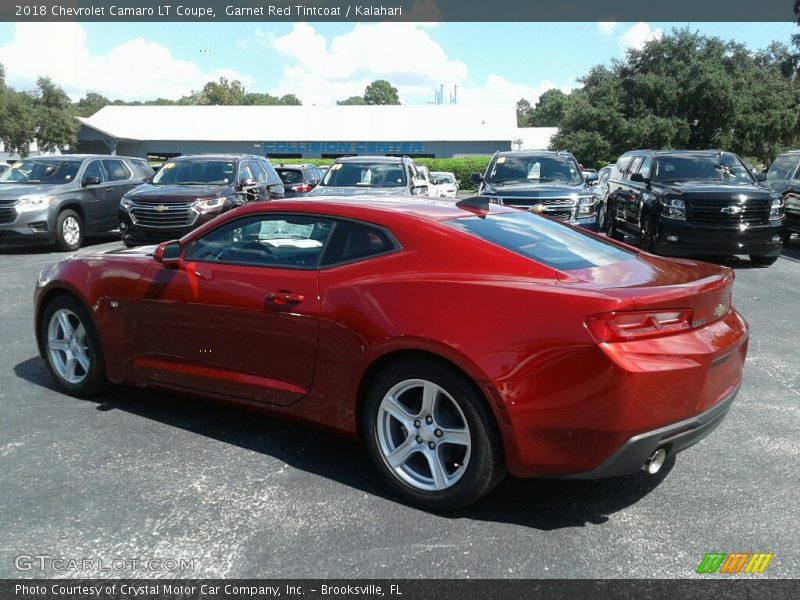 Garnet Red Tintcoat / Kalahari 2018 Chevrolet Camaro LT Coupe