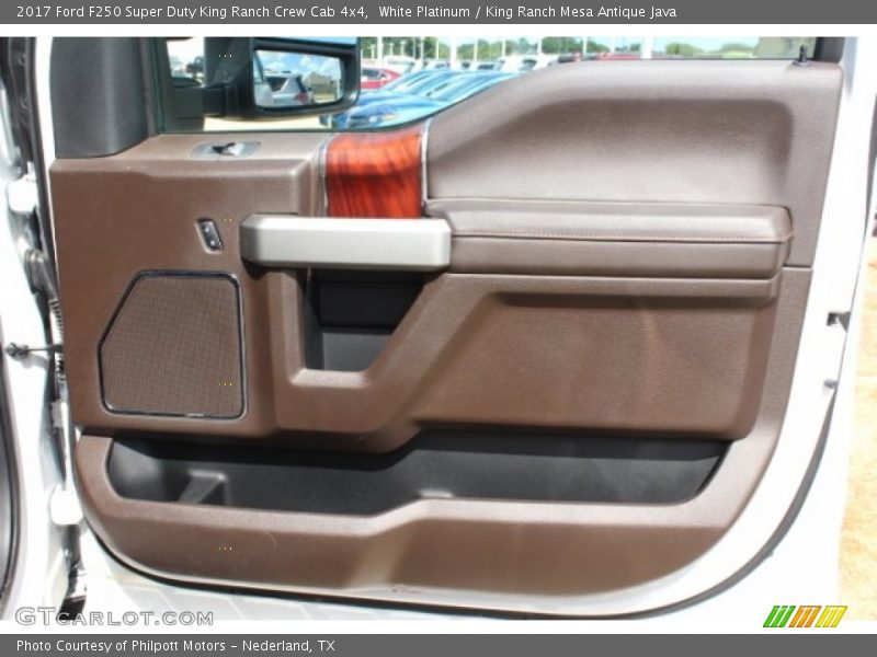 White Platinum / King Ranch Mesa Antique Java 2017 Ford F250 Super Duty King Ranch Crew Cab 4x4