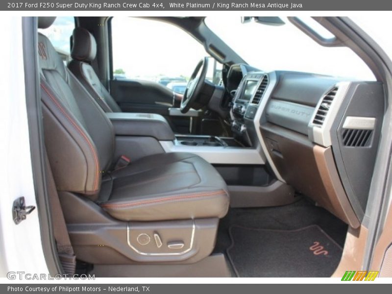 White Platinum / King Ranch Mesa Antique Java 2017 Ford F250 Super Duty King Ranch Crew Cab 4x4