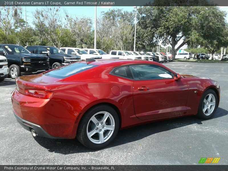 Garnet Red Tintcoat / Kalahari 2018 Chevrolet Camaro LT Coupe