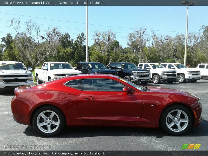 Garnet Red Tintcoat / Kalahari 2018 Chevrolet Camaro LT Coupe