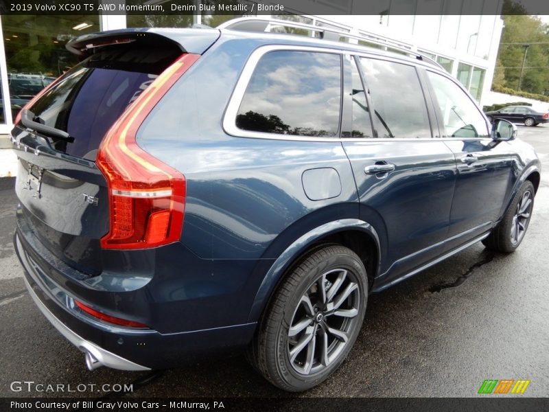Denim Blue Metallic / Blonde 2019 Volvo XC90 T5 AWD Momentum