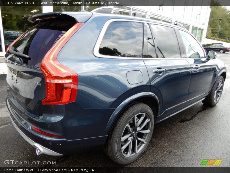 Denim Blue Metallic / Blonde 2019 Volvo XC90 T5 AWD Momentum