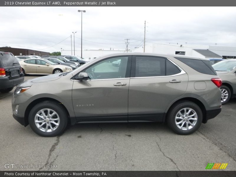 Pepperdust Metallic / Jet Black 2019 Chevrolet Equinox LT AWD
