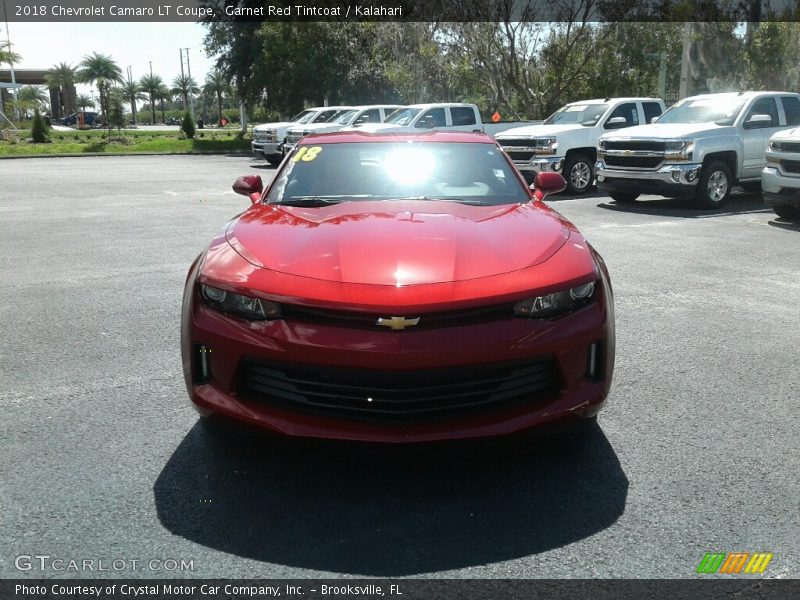 Garnet Red Tintcoat / Kalahari 2018 Chevrolet Camaro LT Coupe