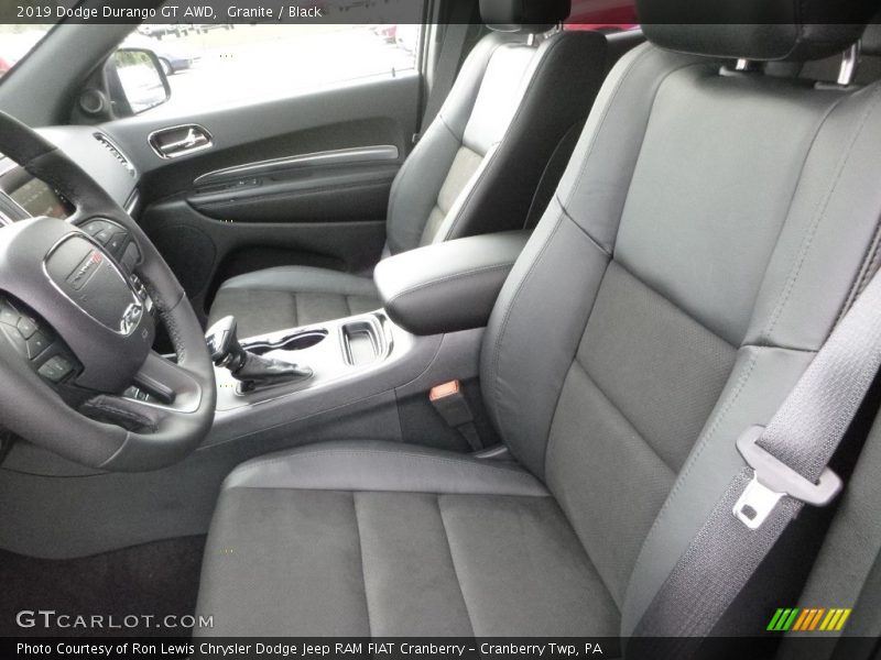 Front Seat of 2019 Durango GT AWD