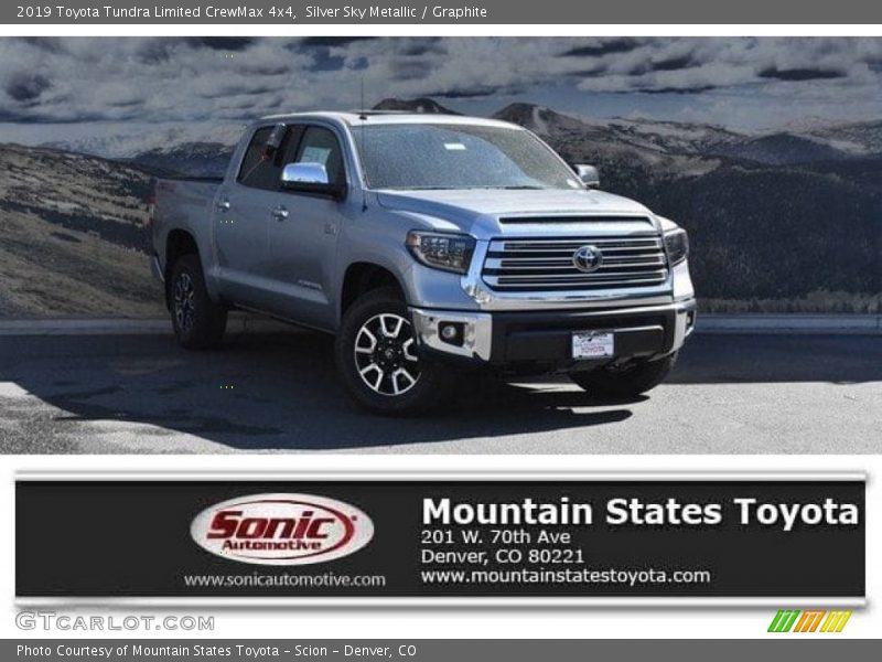 Silver Sky Metallic / Graphite 2019 Toyota Tundra Limited CrewMax 4x4