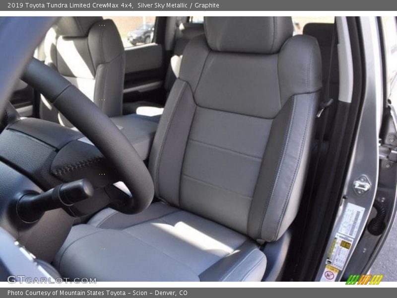 Front Seat of 2019 Tundra Limited CrewMax 4x4