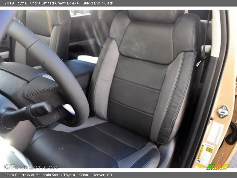 Front Seat of 2019 Tundra Limited CrewMax 4x4