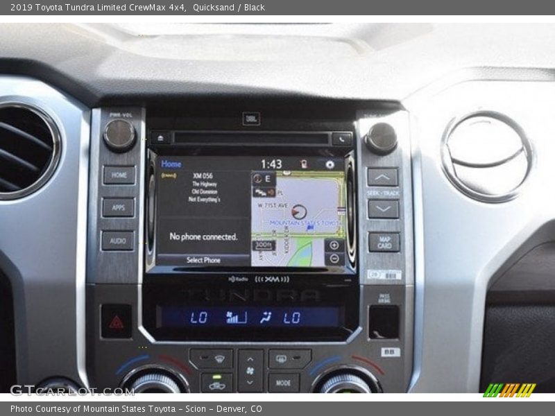 Navigation of 2019 Tundra Limited CrewMax 4x4