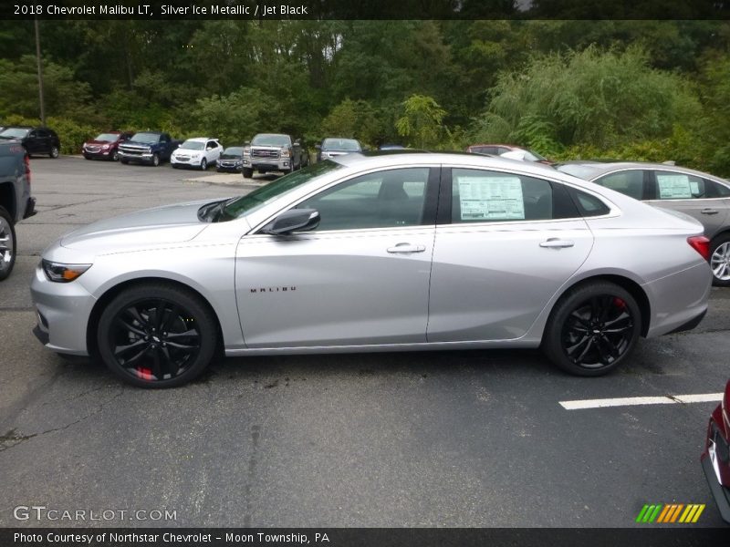 Silver Ice Metallic / Jet Black 2018 Chevrolet Malibu LT