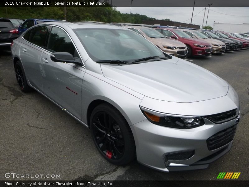 Silver Ice Metallic / Jet Black 2018 Chevrolet Malibu LT