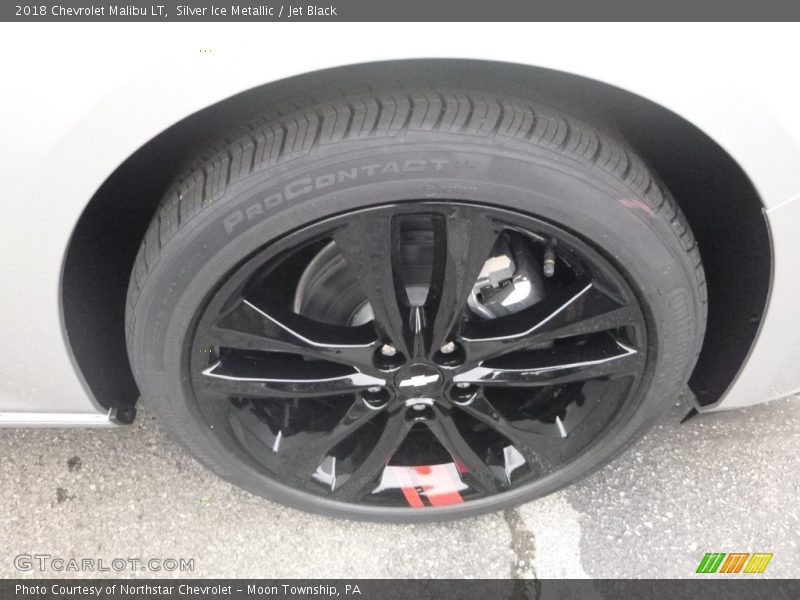 Silver Ice Metallic / Jet Black 2018 Chevrolet Malibu LT