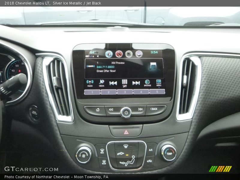 Silver Ice Metallic / Jet Black 2018 Chevrolet Malibu LT