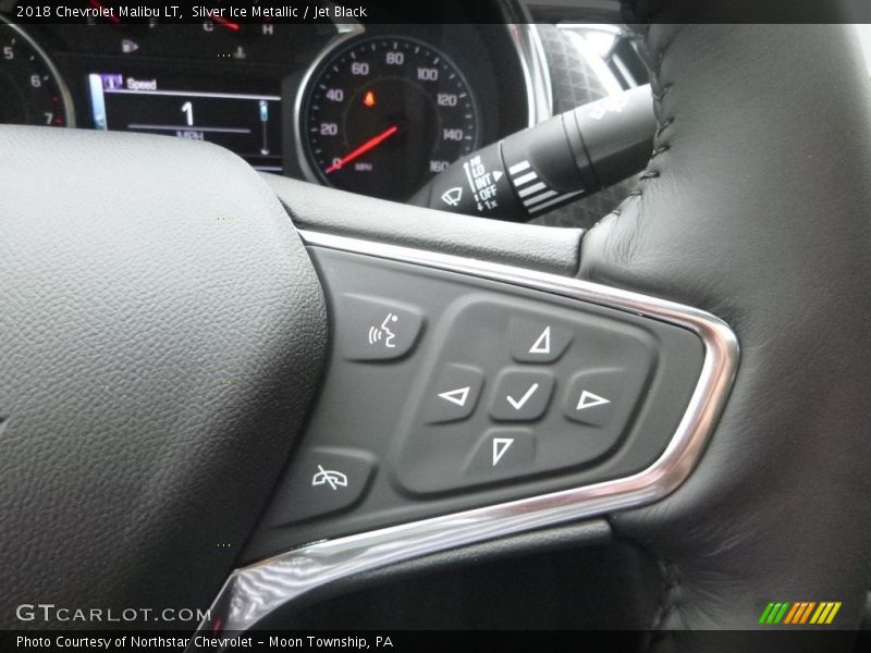 Silver Ice Metallic / Jet Black 2018 Chevrolet Malibu LT