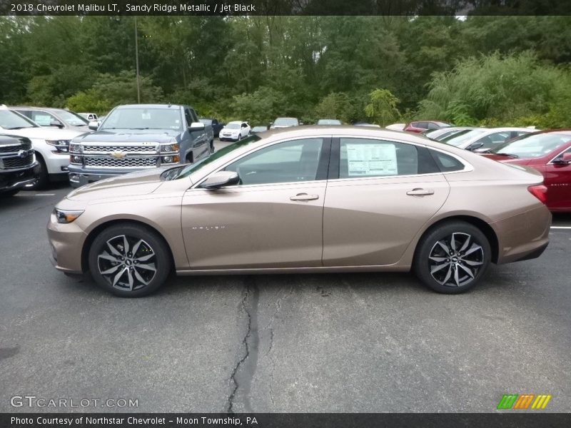 Sandy Ridge Metallic / Jet Black 2018 Chevrolet Malibu LT
