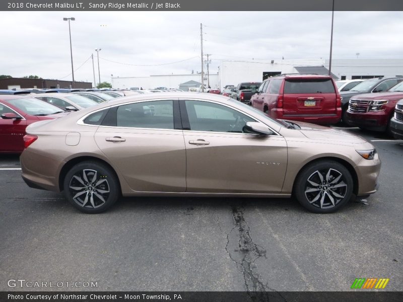 Sandy Ridge Metallic / Jet Black 2018 Chevrolet Malibu LT