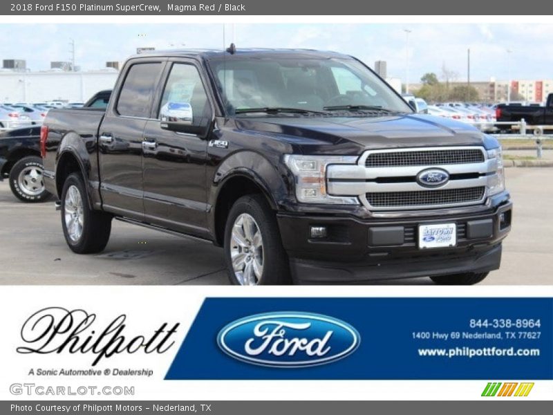 Magma Red / Black 2018 Ford F150 Platinum SuperCrew