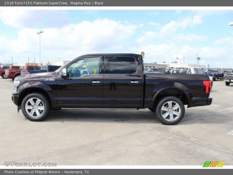 Magma Red / Black 2018 Ford F150 Platinum SuperCrew
