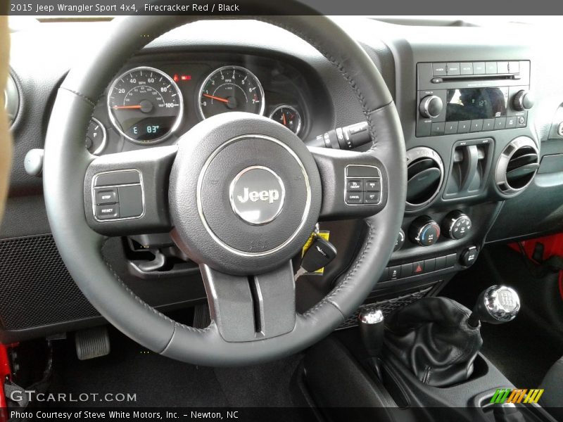 Firecracker Red / Black 2015 Jeep Wrangler Sport 4x4