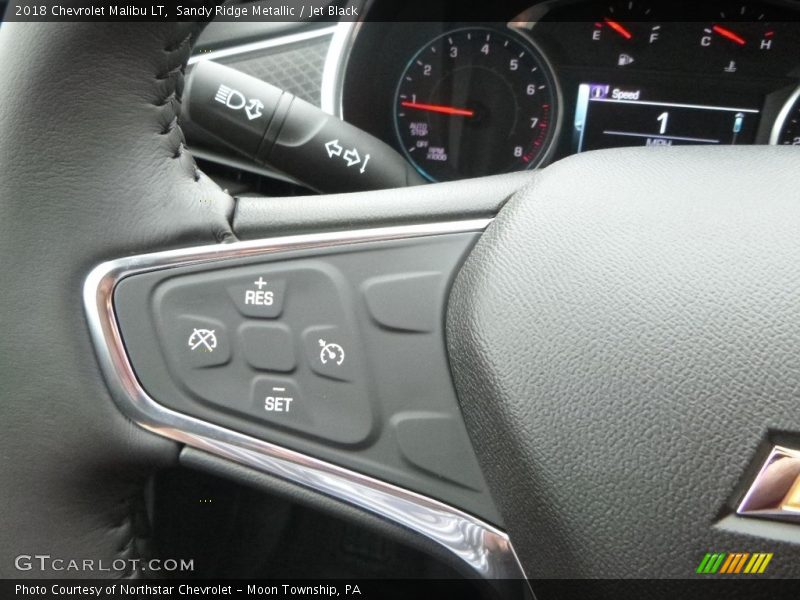 Sandy Ridge Metallic / Jet Black 2018 Chevrolet Malibu LT