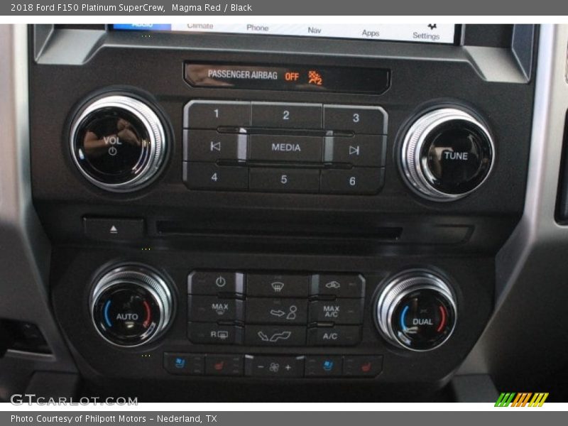 Magma Red / Black 2018 Ford F150 Platinum SuperCrew