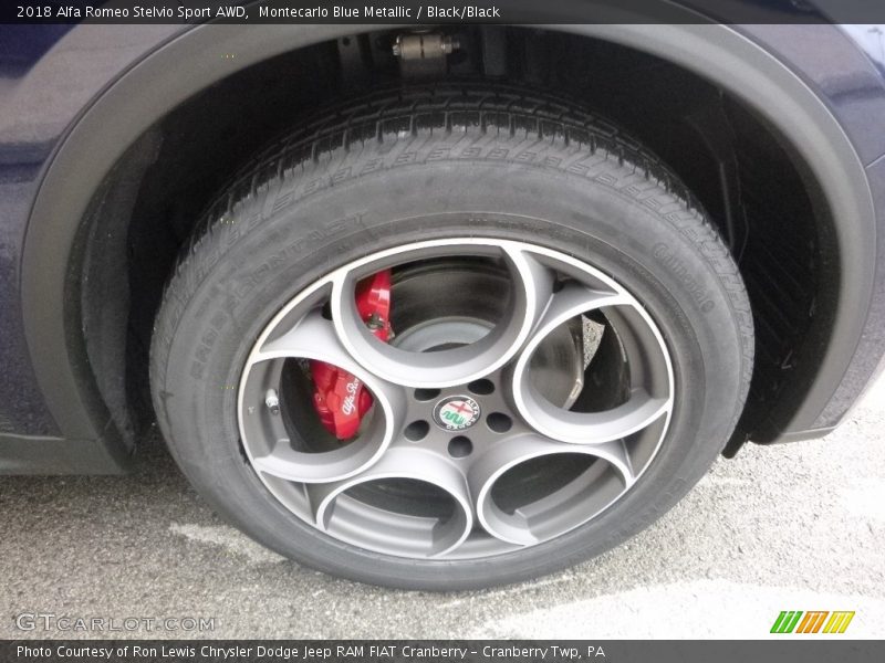 Montecarlo Blue Metallic / Black/Black 2018 Alfa Romeo Stelvio Sport AWD