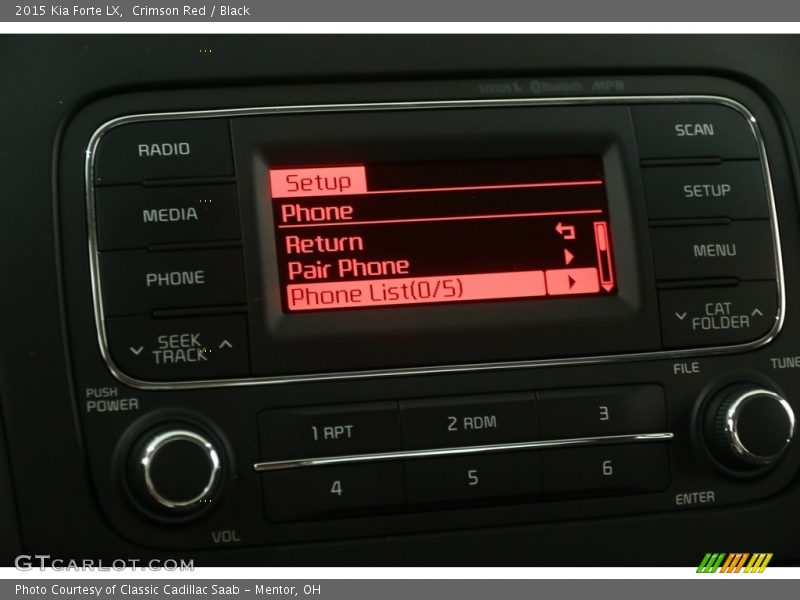 Crimson Red / Black 2015 Kia Forte LX