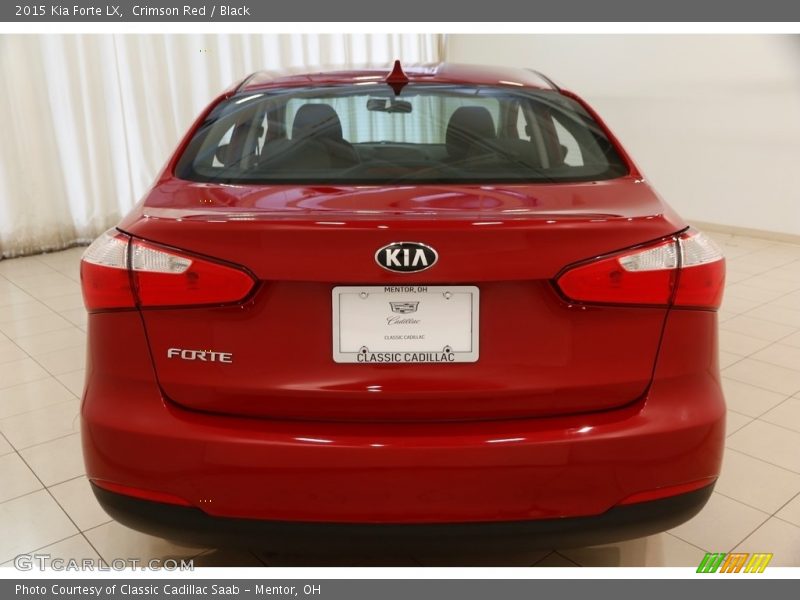 Crimson Red / Black 2015 Kia Forte LX