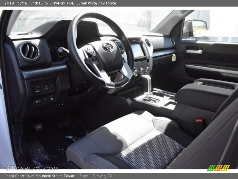 Super White / Graphite 2019 Toyota Tundra SR5 CrewMax 4x4