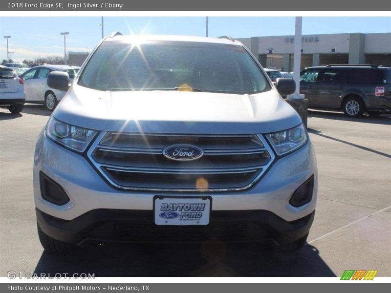 Ingot Silver / Ebony 2018 Ford Edge SE
