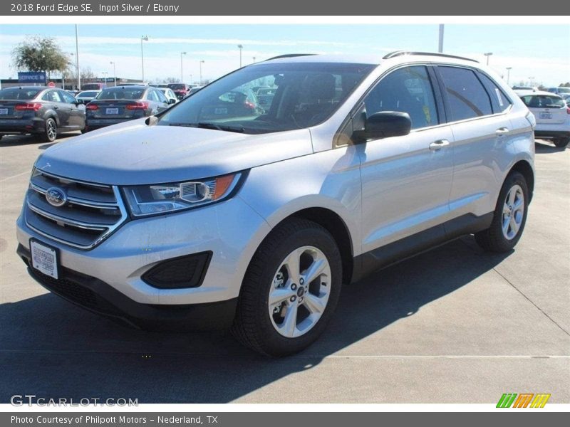 Ingot Silver / Ebony 2018 Ford Edge SE